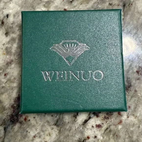 NEW Weinuo Silver and Blue Women's Anxiety Spinner Ring Size 9 - Picture 9 of 10